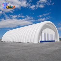 Hangar temporaire gonflable sur mesure à structure pneumatique pour avions légers et aviation générale