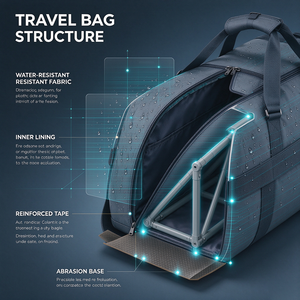Sac de voyage pliable fourni par l'usine, sac à bagages portable pour la gym, le camping et les courts séjours - Product Image 3