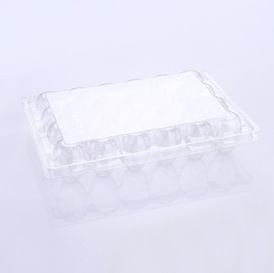 Custom Transparent Reusable Quail Egg Tray Carton Crate Plastic Packaging Tray