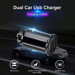 ที่ชาร์จโทรศัพท์ในรถยนต์แบบพกพา 3.1A 15W ช่องเสียบ USB 2 ช่อง ที่ชาร์จในรถยนต์ QC3.0 ที่ชาร์จในรถยนต์แบบ USB คู่ - Product Image 4