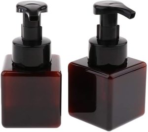 Dispensadores <span class=keywords><strong>de</strong></span> Plástico PETG Cuadrados Recargables <span class=keywords><strong>de</strong></span> 250 ml, Botellas Vacías con Bomba para Champú, Jabón Espumoso y Loción, con Tapa <span class=keywords><strong>de</strong></span> Rosca, MOQ 100 Piezas - Product Image 5