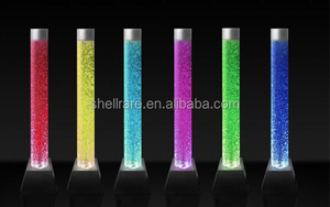 Tube à bulles acrylique de pilier d'eau de lumière led brillant personnalisé pour la décoration de fête - Product Image 5