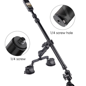Supporto a ventosa singolo PULUZ con morsetti a pinza per GoPro, Insta360, DJI e altre action cam - Product Image 4