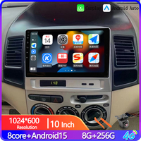 Autoradio Android 15 de 10 pouces avec GPS pour Toyota Vios Yaris 2004-2007, CarPlay sans fil, Android Auto, lecteur multimédia