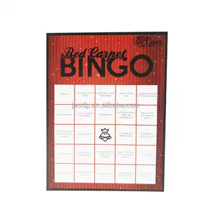 Bingo-Spiel-Lieferant Herstellung individualisierte amerikanische Spiele gemischte Farben wiederverwendbare Bingo-Karten