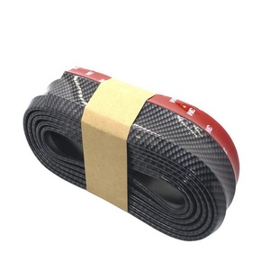 JDMotorsport88 Auto Universale 2.5m Nero In Fibra di Carbonio Look Anteriore Paraurti Posteriore Lip Splitter Spoiler Pannello Esterno Mantovana Mentoniera - Product Image 3