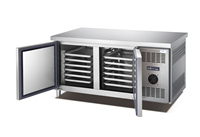 Établi réfrigérateur cuisine commerciale électrique sous le comptoir Table de travail en acier inoxydable réfrigérateur de réfrigération
