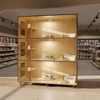Cage d'appartement de luxe personnalisée pour chat avec maison en bois, enclos en verre et mobilier pour chat, idéale pour l'hôtellerie et l'accueil en intérieur