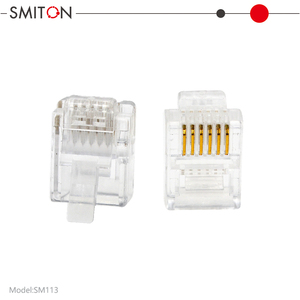 Cat3 <span class=keywords><strong>RJ11</strong></span> RJ12 Téléphone Prise Modulaire UTP 6P4C 6P6C Connecteur - Product Image 6