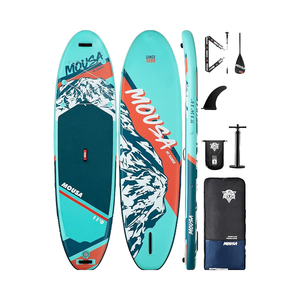 E-SUP 11'6 planche à pagaie <span class=keywords><strong>gonflable</strong></span> tout autour capacité de <span class=keywords><strong>2</strong></span> + 1 <span class=keywords><strong>personnes</strong></span> point de chute pour accessoire de paddleboard familial océan - Product Image 4