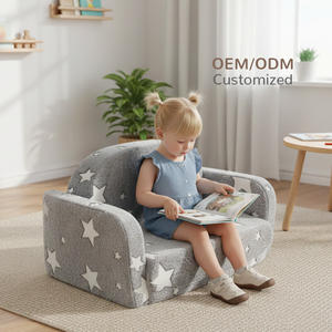 Canapé convertible extra large pour enfants, lavable en machine, <span class=keywords><strong>chaise</strong></span> confortable pour tout-petits, fauteuil en peluche pour enfants, pour la chambre à coucher - Product Image 1