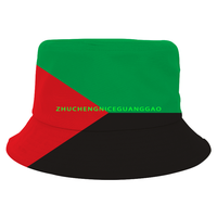 Chapeau Bob Drapeau Haïtien pour Femmes et Hommes, Chapeau de Pêcheur Patriotique, Casquette d'Été Anti-UV pour Voyage, Plage et Pêche