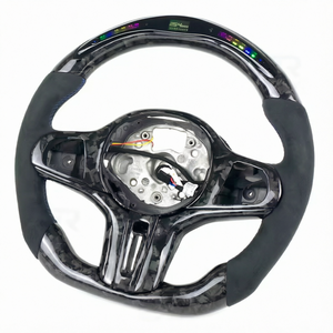 <span class=keywords><strong>Volant</strong></span> en fibre de carbone forgée avec affichage LED intelligent de régime <span class=keywords><strong>moteur</strong></span>, personnalisé et amélioré pour <span class=keywords><strong>BMW</strong></span> M3 M4 G20 G30 G80 G32 G34 G36 - Product Image 4