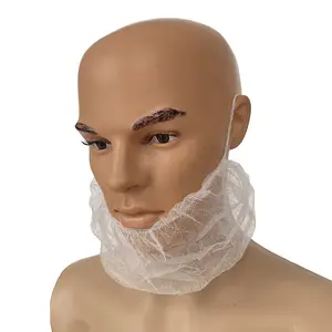 Tek kullanımlık olmayan dokuma Pp yüz kapatma sakal Net sakal maskesi