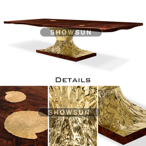 <span class=keywords><strong>Di</strong></span> alta qualità artigianale <span class=keywords><strong>di</strong></span> lusso moderno <span class=keywords><strong>noce</strong></span> <span class=keywords><strong>sala</strong></span> <span class=keywords><strong>da</strong></span> <span class=keywords><strong>pranzo</strong></span> tavolo <span class=keywords><strong>in</strong></span> metallo ottone legno tavolo <span class=keywords><strong>da</strong></span> <span class=keywords><strong>pranzo</strong></span> - Product Image 4