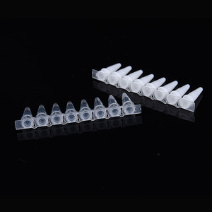 Yueside Pcr Eight Row <b>Tubes</b> 0.2ml Transparent Porcelain White Laboratory Consumables <b>Plastic</b> Test <b>Tubes</b> - Product Image 3