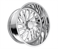 Jantes forgées Fanxi Silver Polish 8x6.5 8x170 8x180 5x5.5 6x139.7 22x12 24x14 26x12 26x14 26x16 pour Ford F150 F250 Sierra