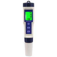 4 in1 pH-H2 Compteur d'hydrogène riche Testeur d'hydrogène numérique Piscines ORP TEMP salinité de l'eau de mer Compteur pour la qualité de l'eau