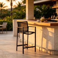 Tabouret de comptoir et tabouret de bar en aluminium durable sur mesure pour l'extérieur