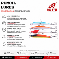 Échantillon Gratuit Leurre Crayon Miniature ABS 6cm Coulant Longue Portée pour Pêche au Bar, au Topmouth et au Culter en Eau Salée – Vente en Gros