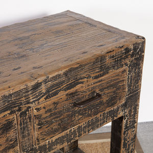 <span class=keywords><strong>Table</strong></span> <span class=keywords><strong>console</strong></span> vintage pour salon, en bois massif noir vieilli, style <span class=keywords><strong>shabby</strong></span> chic, avec 4 portes - Product Image 6