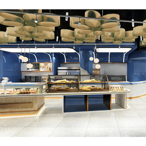 Arredamento <span class=keywords><strong>Moderno</strong></span> per Caffetteria Bancone Bar in Legno Chiosco per Caffè Reception Design d'Interni per Panetteria e <span class=keywords><strong>Pasticceria</strong></span> - Product Image 2