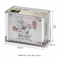 Boîte de présentation One Piece Booster Box OP04-OP16, protection UV personnalisée, protection acrylique moderne pré-assemblée avec couvercles magnétiques