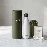 Boîte cylindrique ronde en carton rigide personnalisée pour l'emballage de bouteilles d'eau portables, gobelets, logo personnalisé