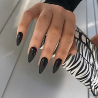 Ongles à presser OEM, courts, carrés, écologiques, haute résistance, doux pour la peau, pour le bureau, toutes occasions, tons doux