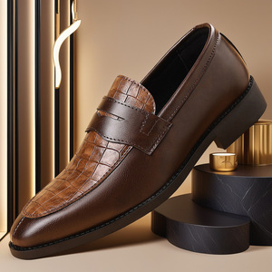 Nueva Llegada: Zapatos de Cuero Sin Cordones para Hombre, Estilo Británico y Coreano, Formales y Casuales para Negocios - Product Image 4