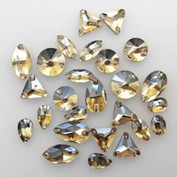 Batu Rhinestone Resin Putih Jahit Tangan 3D Ramah Lingkungan untuk DIY Menjahit Pakaian, Perhiasan, dan Pernikahan
