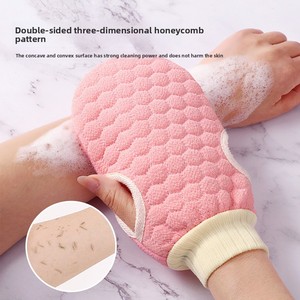 Guante de Baño Multifuncional de Doble Cara Zenidoo, de Rayón, con Diseño de Panal de Abeja, Ovalado, No Daña la Piel - Product Image 5