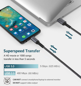 <span class=keywords><strong>C</strong></span>âble de chargeur rapide <span class=keywords><strong>Usb</strong></span> de type <span class=keywords><strong>C</strong></span> de <span class=keywords><strong>2</strong></span> <span class=keywords><strong>M</strong></span> pour téléphone portable avec données - Product Image 5
