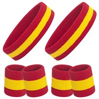 Juego de Cintas para el Sudor - Cintas Deportivas para la Cabeza y Muñecas para Hombres y Mujeres, Cintas de Tela de Algodón para Tenis, Baloncesto, Gimnasio, Ejercicio