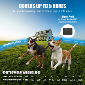 Precio de fábrica subterránea cerca del perro con collares eléctricos ocultos perro esgrima sistema inalámbrico - Product Image 4