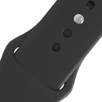 Compatible avec Apple Watch Classic, bracelet sport en silicone monochrome pour IWatch toutes séries, résistant à la transpiration, réglable.