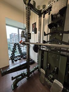 Macchina Multifunzionale per Allenamento di Forza in Palestra, Attrezzatura Smith con Pesi in Acciaio, Trainer per <span class=keywords><strong>Esercizi</strong></span> - Product Image 5