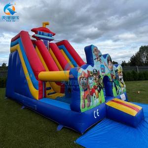 Château gonflable à double piste avec toboggan, nouveau design, <span class=keywords><strong>Patrouille</strong></span> des chiens, parc d'attractions gonflable - Product Image 5