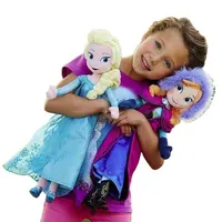 מכירה לוהטת קפוא 40cm אלזה ואנה קפוא בפלאש צעצוע קפוא בובת למבוגרים בפלאש וצעצועים ממולאים בובת חמוד ממולא בובה