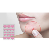 Patch jerawat asam salisilat Hyaluronic bersertifikasi ISO CE untuk Patch jerawat hidrokoloid wajah untuk menutupi jerawat dan noda