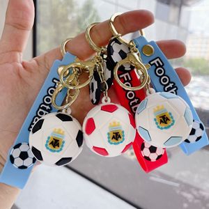 Vente chaude Creative Designs Football Sport Porte-clés Mignon Poupée Sac À Dos Accessoires Suspendus Cadeau Dessin Animé Football Porte-clés - Product Image 4