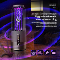Lampe anti-moustiques LED multifonctionnelle violette, tueur d'insectes, batterie intégrée, étanche, portable, lampe de camping pour la maison et l'extérieur