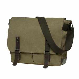 Bolsa de Mensajero de Lona Retro para Hombre, para Todas las Temporadas, Estilo Vintage, Impermeable, Bolsa de Hombro Tipo Bandolera para Verano - Product Image 4