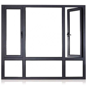 Fenêtres à battants en aluminium à double vitrage, modernes et personnalisées, pour l'extérieur des villas, avec moustiquaires, isolation thermique et imperméabilité - Product Image 5