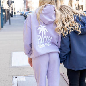 Cross-Border Hot Neue Damen Drop-Shoulder Sleeve Sweater Hawaii Hibiscus Modemarke Druck Hoodie Europäische Größe - Product Image 4