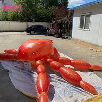 Crabe ermite gonflable décoratif, animal marin gonflable pour la publicité, articles gonflables