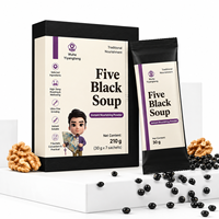KUNYON Five Black Soup Herbal Powder, Mélange Botanique pour Hommes, Préparation Instantanée Nourrissante pour le Bien-être Quotidien