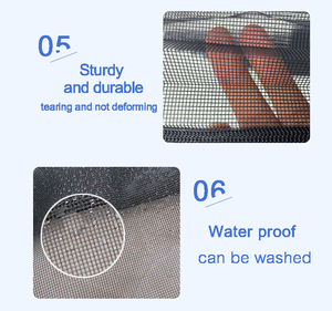 Écran plissé en polyester de couleur grise moderne Écran plissé en fibre de verre pour porte fenêtre <span class=keywords><strong>anti</strong></span>-moustique - Product Image 5
