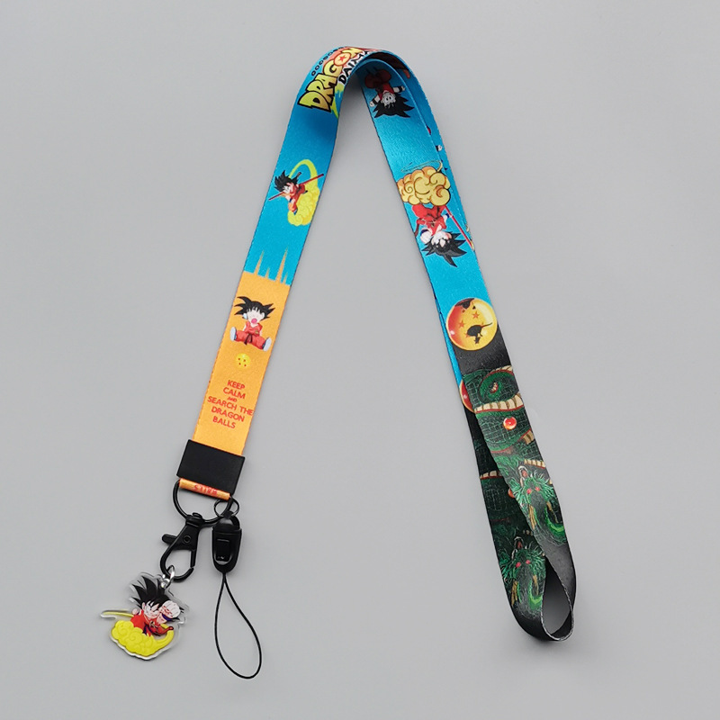 Promotional Gifts Cartoon Anime Dragon Polyester Satin Lanyards Mobile Phone Case Neck Strap Anti-Lost Accessories Lanyards Image 5