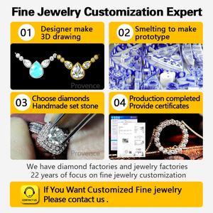 Bracelet en or véritable 18k 14k 10k personnalisé Provence Jewelry avec diamant de laboratoire de 1,5 ct DEF VS Bracelet tendance pour fille - Product Image 5